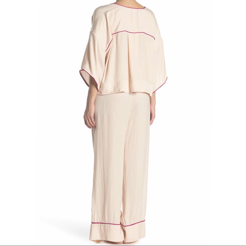 FREE PEOPLE Shine Crop Top & Pants 2 piece Pajama - Picture 2 of 3